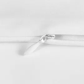 Möve Noblesse Bettwäsche-Set 200x200 cm + 2 * 80x80 cm aus 100% Baumwolle, White/Champagne