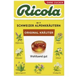 Ricola Kräuter Original Schweizer Kräuterbonbon zuckerfrei 50 g Bonbons
