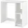 Costway Schreibtisch, Computertisch mit 2 Fächern, PC-Tisch, Bürotisch für kleine Räume, weiß, 80 x 40 x 74 cm - Weiß