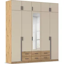 Rauch Wäscheschrank GAMMA 226 x 248 x 54 cm Eiche artisan/Champagner