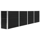 vidaXL Hochbeet 320 x 40 x 77 cm Stahl Anthrazit