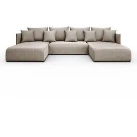lookway WOHNLANDSCHAFT APOLLO U mit Schlaffunktion und Bettkasten Castel 15