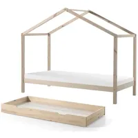 others Hausbett Kapua 90 x 200 cm Massivholz natur beige