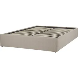 Beliani Beliani, Polsterbett Beige, Textil, 140x200 cm