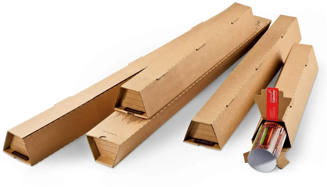 Trapez Versandbox 1.055 x 112/60 x 82mm mit Selbstklebeverschluss braun