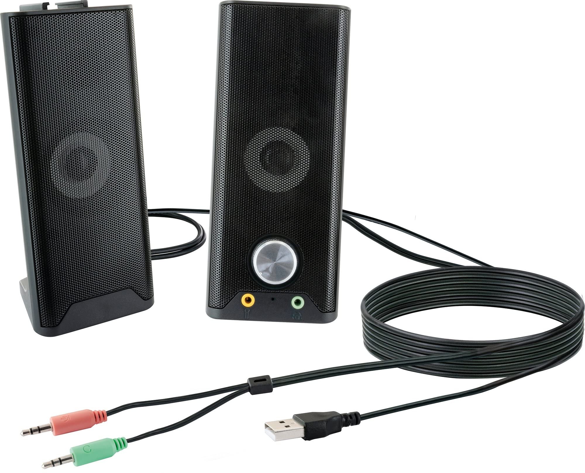 SCHWAIGER BSB23 Bluetooth Lautsprecher Stereoboxen RGB Lichteffekt Laptop-Speaker Computerboxen Stereo Audioausgabe teilbar 6W
