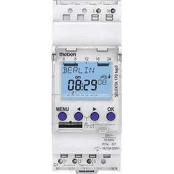 Theben 1700130 Zeitschaltuhr digital Wochenprogramm 2600 W IP20 Astro-Funktion