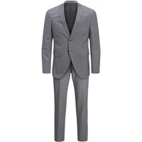 JACK & JONES JACK&JONES Men's JPRFRANCO Suit NOOS Anzug, Light Grey Melange/Fit:SUPER Slim FIT, 56