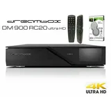 DreamBox DM900 RC20 UHD 4K 1x DVB-S2 FBC Twin Tuner 2TB HDD E2 Linux PVR Receiver