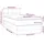 vidaXL Boxspringbett mit Matratze Dunkelbraun 100x200 cm Stoff - Braun