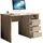 preisbrecher Schreibtisch >Flinn< in Eiche Sonoma hell - 110x75x65cm (BxHxT)