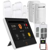 VisorTech 9-teiliges WLAN/4G-Alarmanlage-Set mit 2 Fernbedienungen & 6 Sensoren