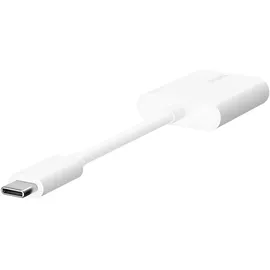 Belkin RockStar USB-C Audio- und Ladeadapter, weiß F7U081btWH
