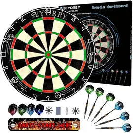 Turnart Dartscheibe Kork inkl. 6 Dartpfeile