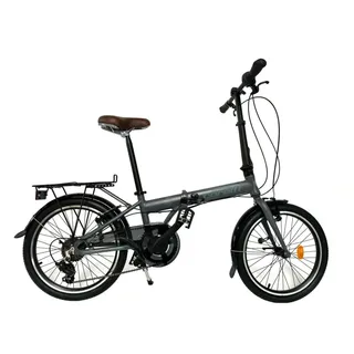 Toys Store 20 Zoll Alu Faltrad Klapprad Shimano 7-Gang-Schaltung Klappfahrrad Grau-Blau