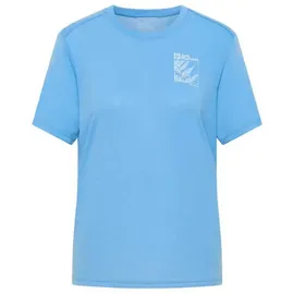 Jack Wolfskin Vonnan Graphic Kurzarm-t-shirt - Explore Mid Blue - L