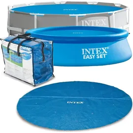 Intex Solarabdeckplane blau Ø 244 cm