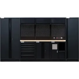 feistos Werkstatteinrichtung EOS 12 Blackline Schwarz 61x356x200cm