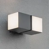 Lutec LED-Außenwandleuchte Cuba anthrazit/weiß
