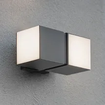Lutec LED-Außenwandleuchte Cuba anthrazit/weiß