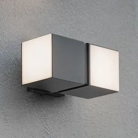 Lutec LED-Außenwandleuchte Cuba anthrazit/weiß