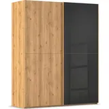 Rauch Schwebetürenschrank SCALE-WOOD 181 x 223 x 68 cm Schwarz