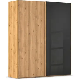 Rauch Schwebetürenschrank SCALE-WOOD 181 x 223 x 68 cm Schwarz
