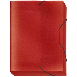 Veloflex Heftbox A4 transparent Rot