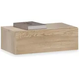 CARO-Möbel Hängender Nachttisch 40 x 30 x 10 cm Braun