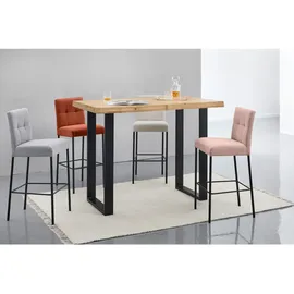 Landscape Bartisch rechteckig 80 x 105 x 140 cm Schwarz