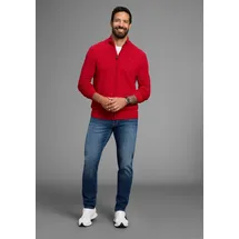 MAN'S WORLD Strickjacke in dunkelrot | Gr.: 5XL