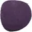 60 x 100 cm oval dunkellila