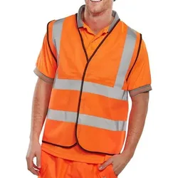 B Seen Hi-Vis Weste Hohe Sichtbarkeit 4XL Orange