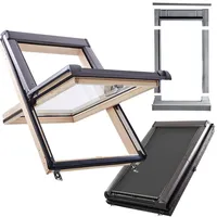 Wellker Komplett-Set Dachfenster Holz R45 2-fach Verglasung mit Hitzeschutz ZAR, made by Roto, 54x78 cm (5/7)