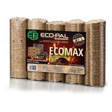 ECO-PAL ECOMAX Kamin Brennstoff, Holzbriketts für Kamin, Briketts mit höchster Qualität, Lange Brenndauer, umweltfreundlich, Zertifiziert, in verschiedenen Gewichtsoptionen (6 kg)