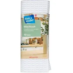 flink & sauber Wischtücher Viskose 60 °C waschbar, 10 St.