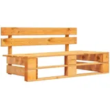 vidaXL Outdoor-Bank Paletten Holz Honigbraun