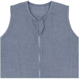 EMMA & NOAH Sommerschlafsack Essential Leinen 0.5 TOG, blau, 100%