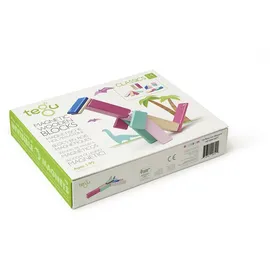 Tegu 14 Magnetische Holzbausteine pink
