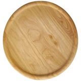 KESPER Pizza-Teller, aus Gummibaumholz, Maße - ø 32 cm, Stärke - 2 cm