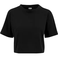 URBAN CLASSICS Ladies Short Oversized Tee T Shirt, Schwarz,
