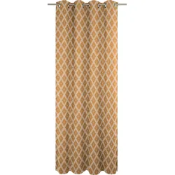 Vorhang ADAM "Maroccan Shiraz" Gr. 4, gelb (curry), B:145cm H:245cm, Jacquard, Baumwolle (Bio-Baumwolle), Gardinen
