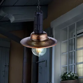 ETC Shop Außen Solar Hängelampe LED rost 2 St.