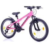 Berlin Bike Mountainbike MTB1 Kid: 20 Zoll Aluminiumrahmen, 21-Gang Shimano FD-TZ500/RD-TY200D Schaltwerk, Kinderfahrrad, Pink