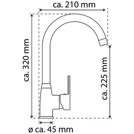 Eisl Diziani Einhebelmischer Chrom