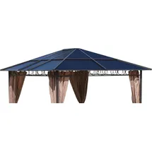 Quick Star Ersatzdach für Hardtop Pavillon 3 x 3,6 m Braun