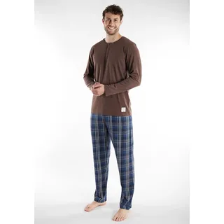 Tom Tailor Pyjama Rhodos in braun-mittel-Karo | Gr.: 52
