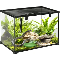PawHut Reptile Box Glas, Metall