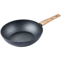 COFI Schäfer Wokpfanne Ø 28cm Gastronomie Antihaftbeschichtung Boden Wood Wok-Pfanne