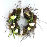 CREAFLOR HOME Türkranz Herzen Ø 30cm mit Muscari grün